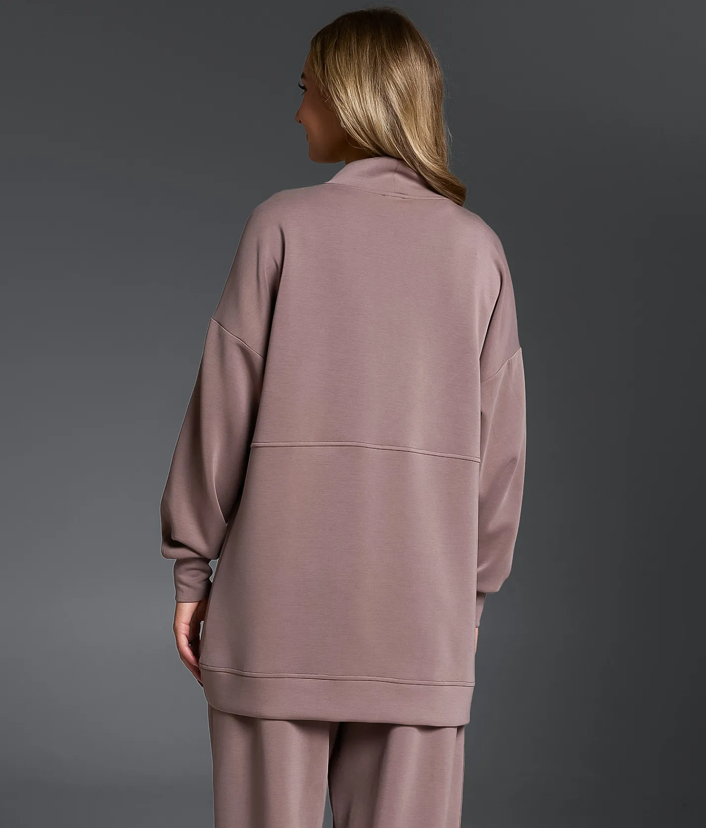 Tops|Activewear | Buckle Black Cocoon Cardigan Deep Taupe