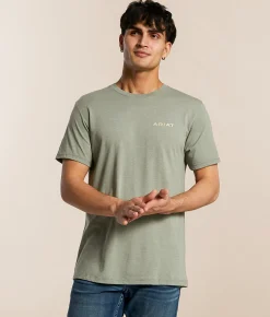 Ariat Cojiba Serape T-Shirt Olive Heather Best