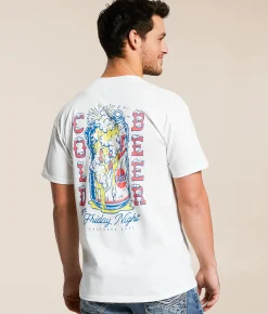 Graphic T-Shirts | Anderson Bros Cold Beer T-Shirt White