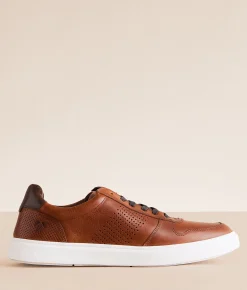 Activewear | Outpost Makers Cole Leather Sneaker Cognac