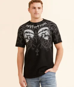 Affliction Collapse T-Shirt Black Discount