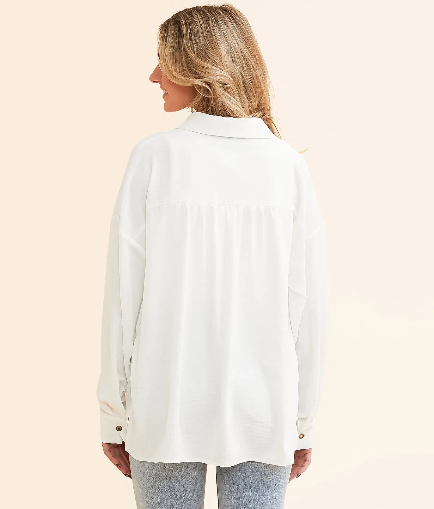 Tops | Daytrip Collared Henley White