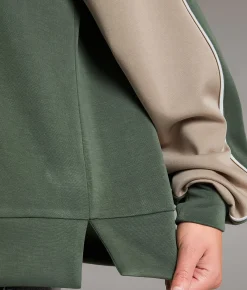 BKE Color Block Pullover Thyme Coco Best