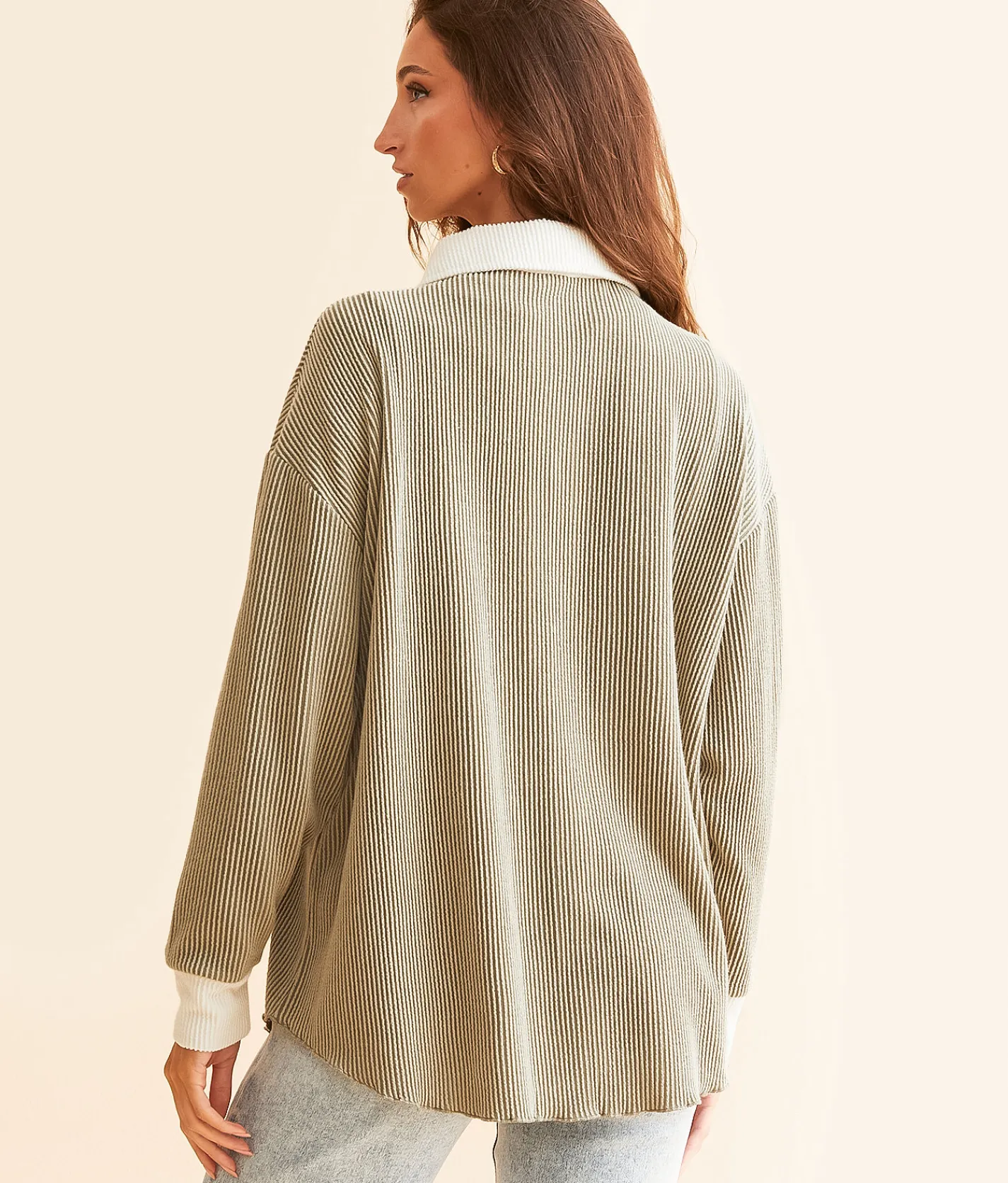 BKE Color Block Shirt Multi Outlet