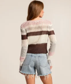 Tops | Gilded Intent Color Block Sweater Multi Stripe