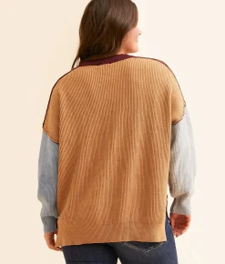 Vigoss Color Block Sweater Multi Outlet