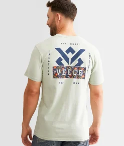 Veece Color Block T-Shirt Seafoam Sale