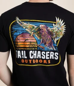 Tail Chasers Club Colorful Duck T-Shirt Black Sale