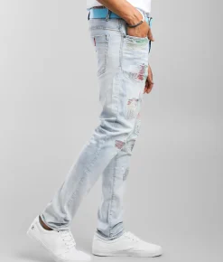 Industrial Indigo Color Pop Skinny Stretch Jean Indigo Hot