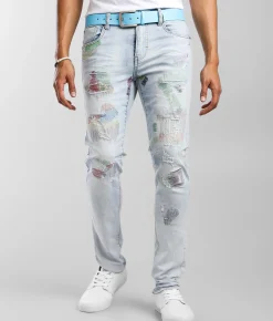 Industrial Indigo Color Pop Skinny Stretch Jean Indigo Hot
