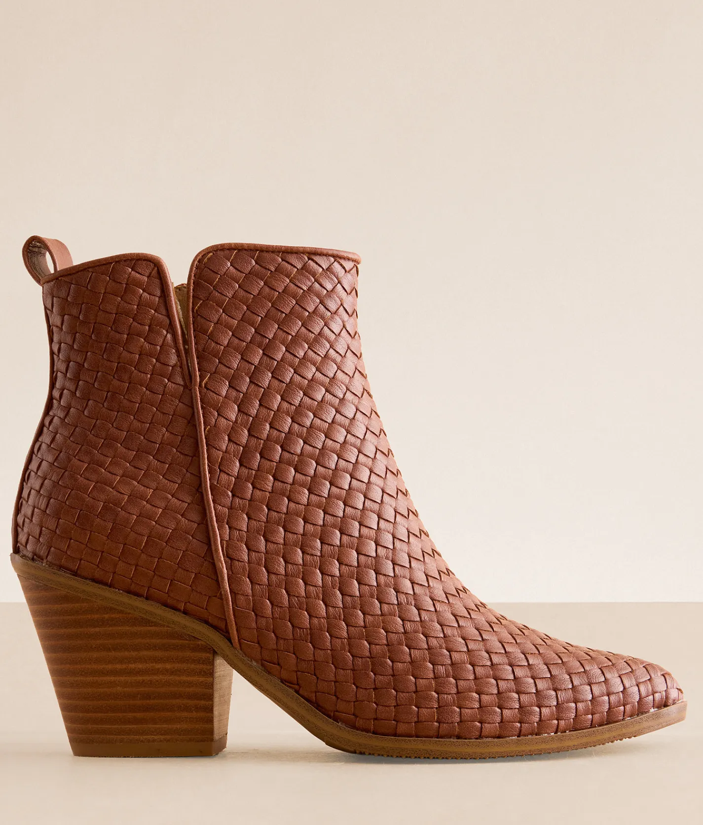 Hey Girl By Corkys Come & Get It Woven Ankle Boot Bourbon Outlet