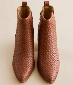 Hey Girl By Corkys Come & Get It Woven Ankle Boot Bourbon Outlet
