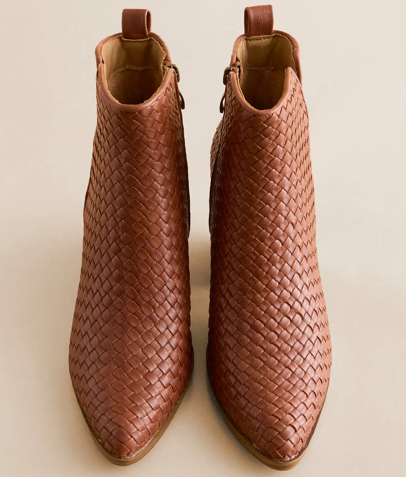 Hey Girl By Corkys Come & Get It Woven Ankle Boot Bourbon Outlet