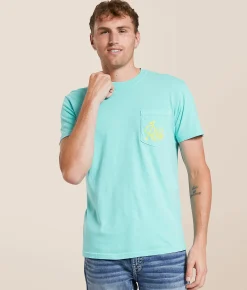 Tops|Graphic T-Shirts | Old Row Come & Take It T-Shirt Chalky Mint