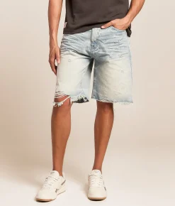 Bottoms|Shorts | Smoke Rise® Comfort Fit Stretch Short Stratus Blue