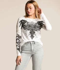 Tops | Affliction Commission T-Shirt White Reactive