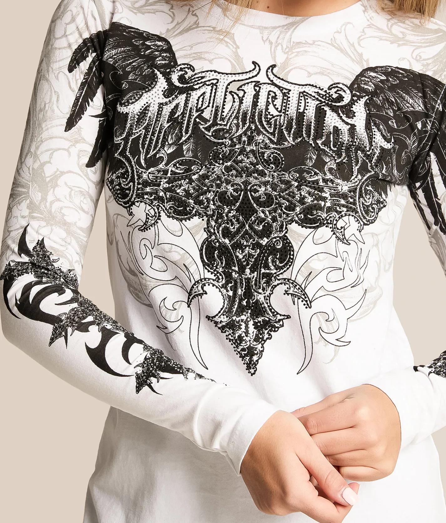 Tops | Affliction Commission T-Shirt White Reactive