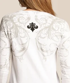 Tops | Affliction Commission T-Shirt White Reactive