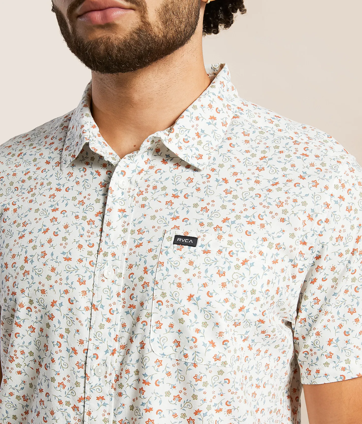 Tops | RVCA Compact Shirt Antique White