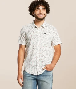 Tops | RVCA Compact Shirt Antique White