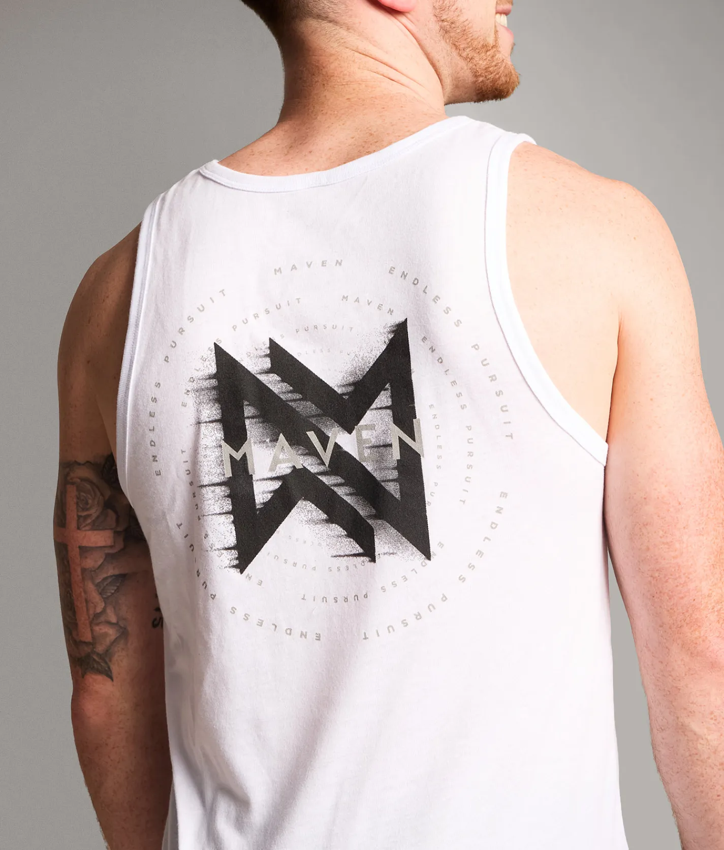Maven Co-op Concentric Tank Top White Online