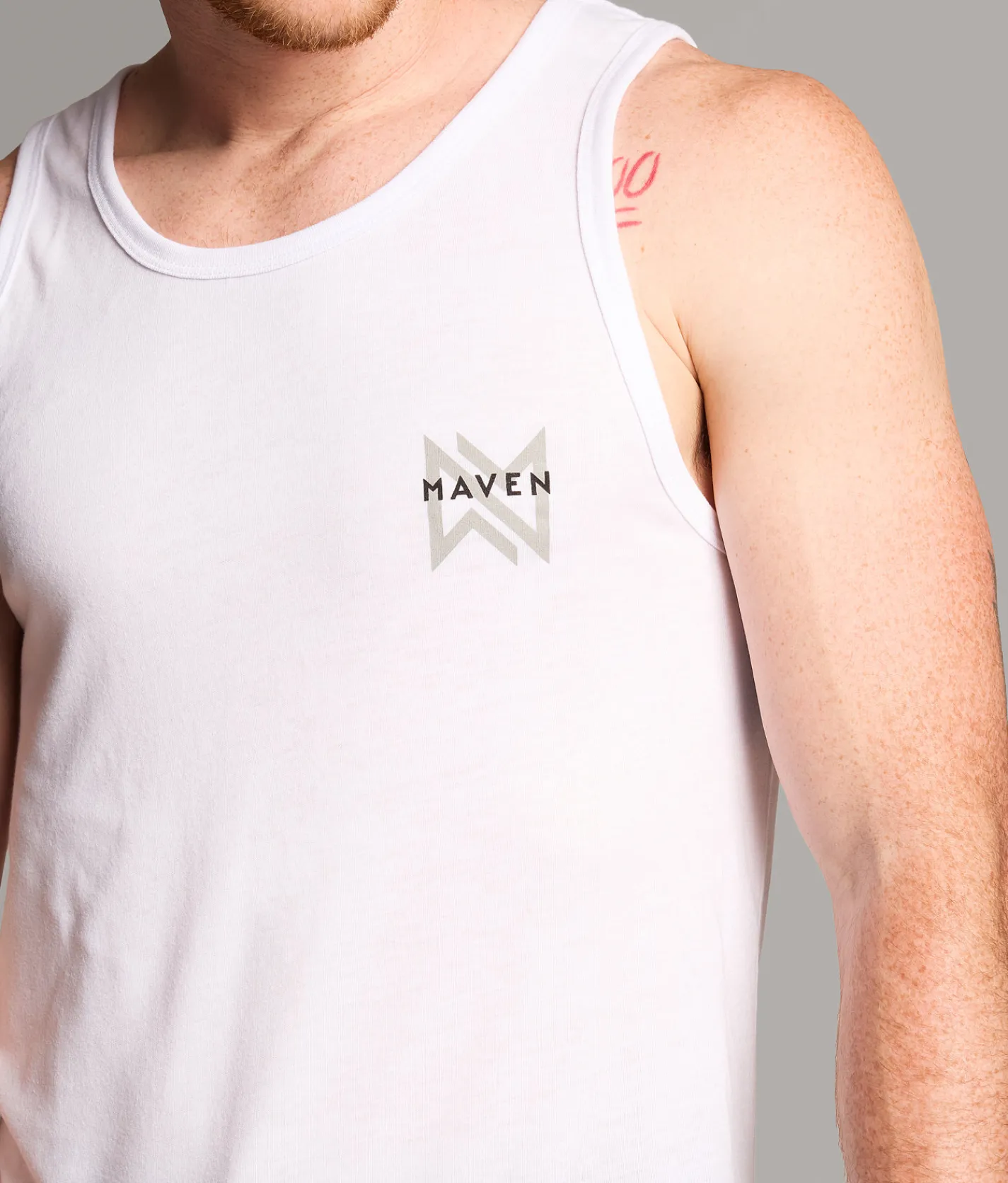 Maven Co-op Concentric Tank Top White Online