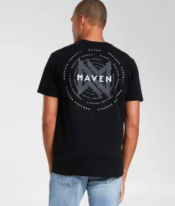 Tops | Maven Co-op Concentric T-Shirt Black
