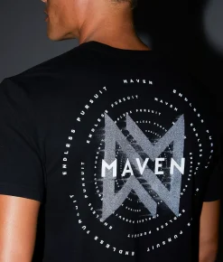 Tops | Maven Co-op Concentric T-Shirt Black