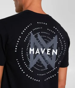 Tops | Maven Co-op Concentric T-Shirt Black