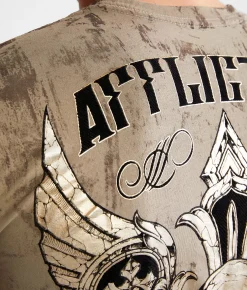 Graphic T-Shirts | Affliction Concept T-Shirt Timberwolf