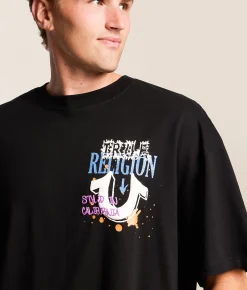 Tops|Graphic T-Shirts | True Religion Concert Buddha T-Shirt Jet Black