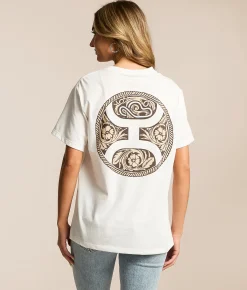 Hooey Concho T-Shirt Cream Clearance