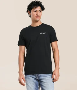 Ariat Concrete Longhorn T-Shirt Black Sale