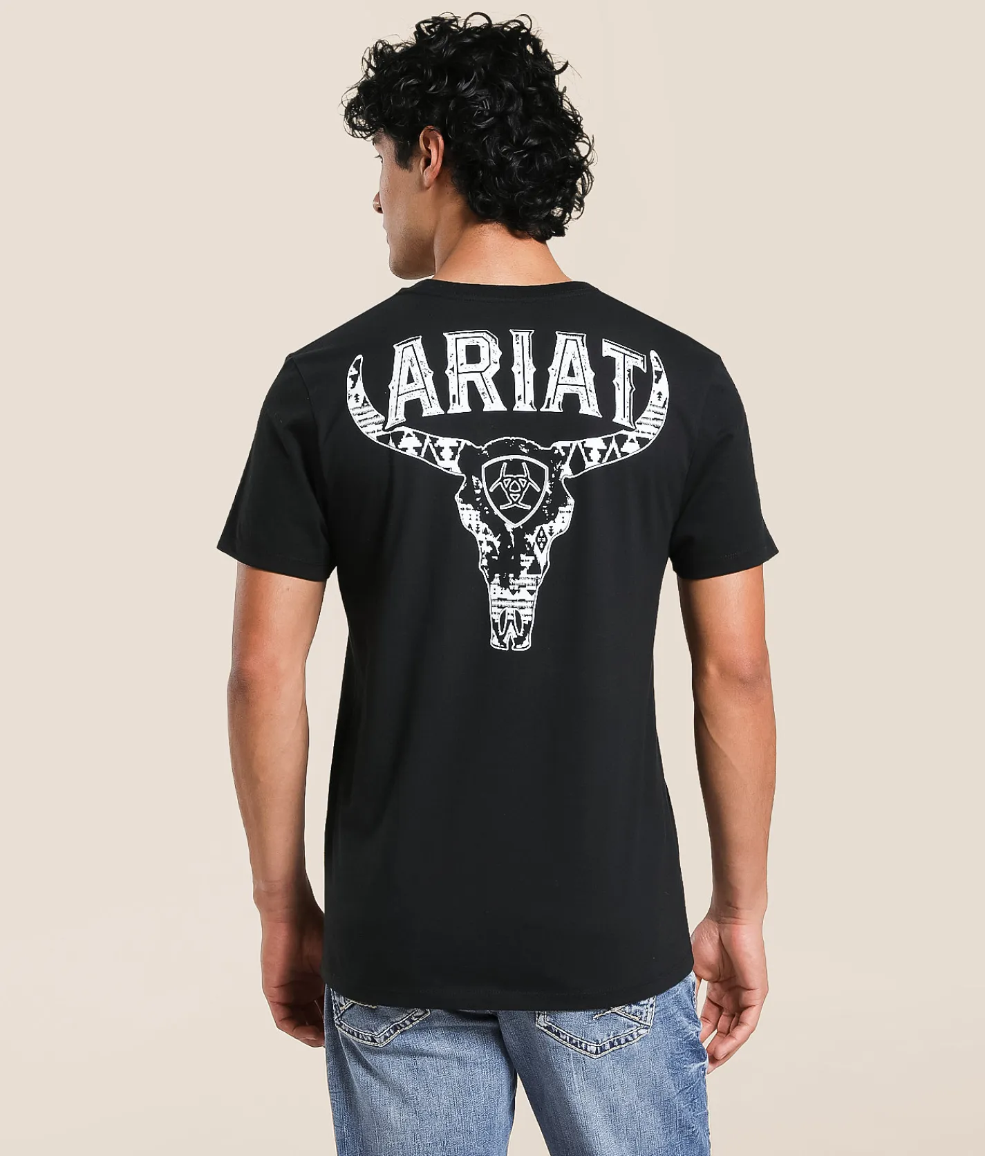 Ariat Concrete Longhorn T-Shirt Black Sale