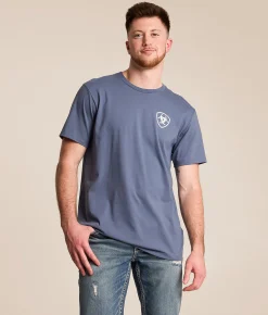 Tops|Graphic T-Shirts | Ariat Concrete Patriot T-Shirt Grisalle