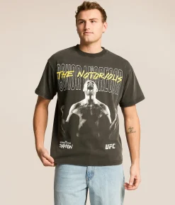 Tops|Graphic T-Shirts | ID Supply Co. Connor McGregor The Notorious T-Shirt Washed Black
