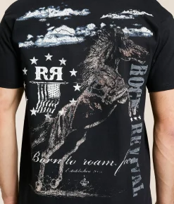 Tops|Graphic T-Shirts | Rock Revival Conrad T-Shirt Black