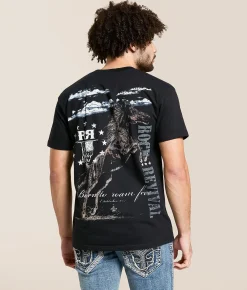 Tops|Graphic T-Shirts | Rock Revival Conrad T-Shirt Black