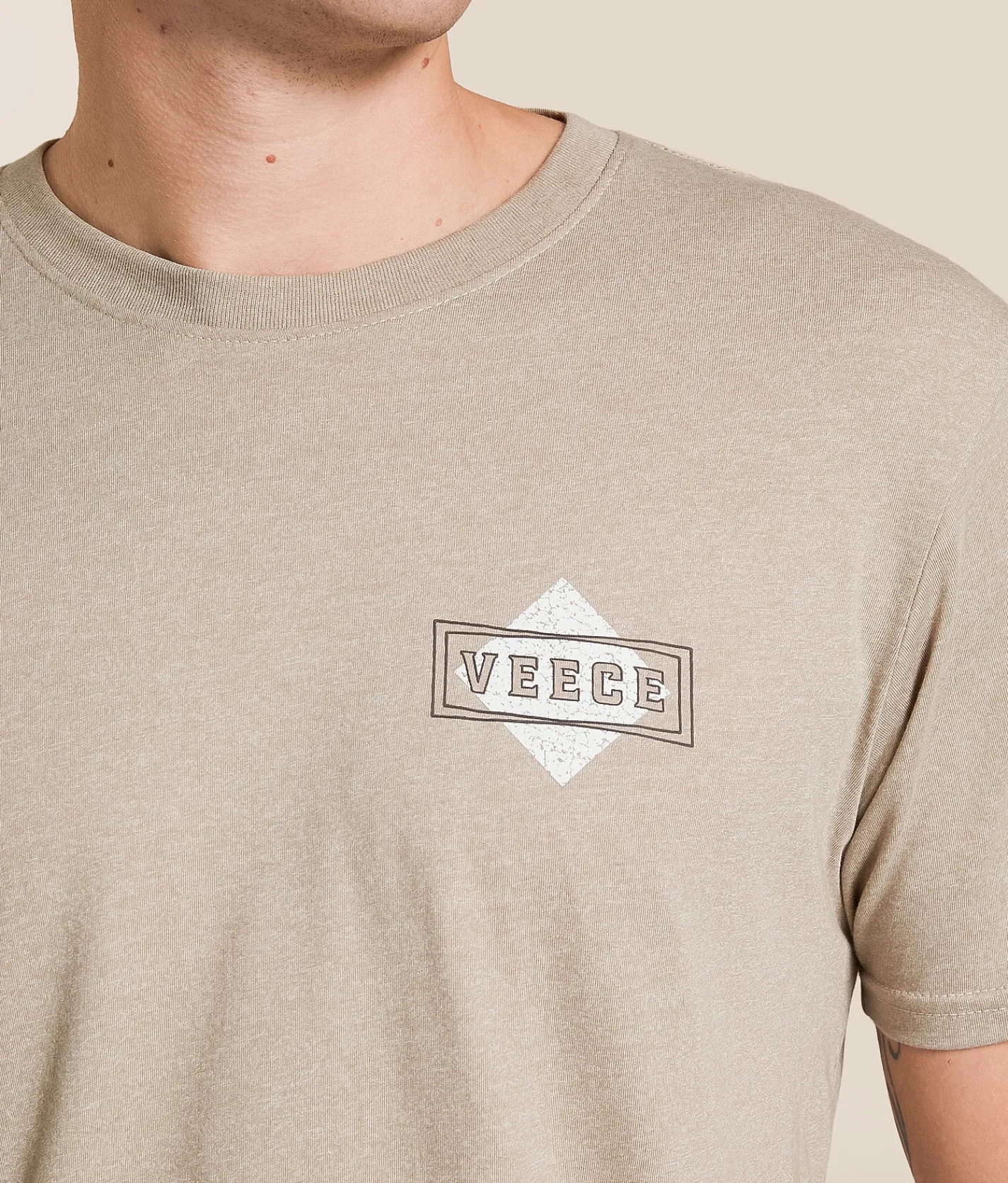 Tops|Graphic T-Shirts | Veece Conscript T-Shirt Cloudy Grey
