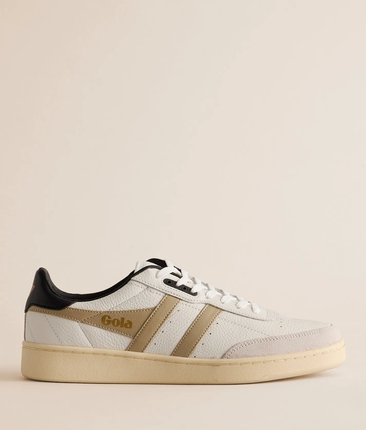 Gola® Contact Leather Sneaker White Bone Black New