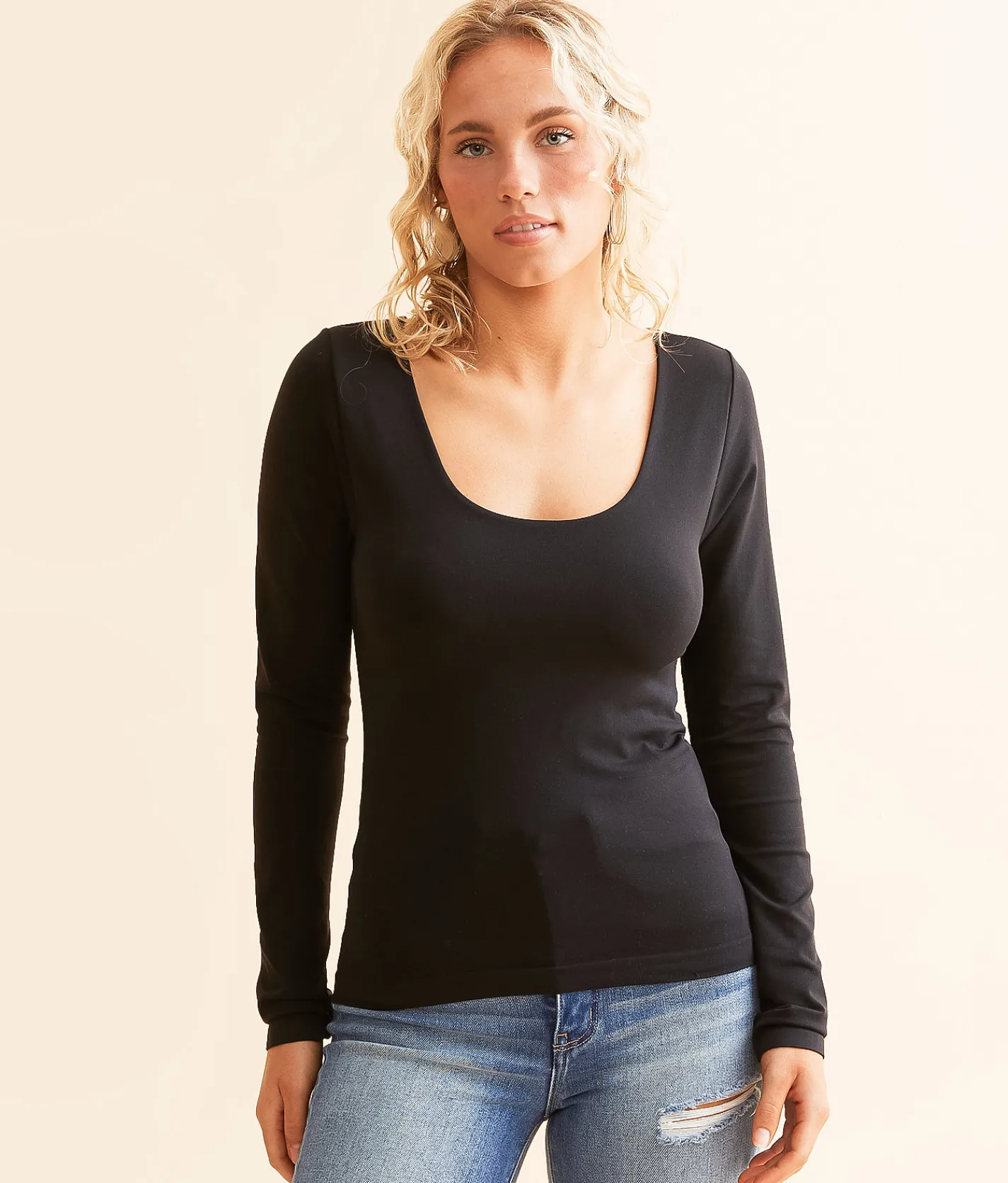 BKE core Contour Top Black Sale