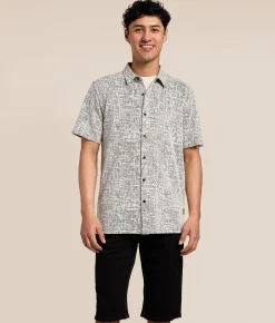 Tops | Nova Industries Contrast Shirt Ivory Black