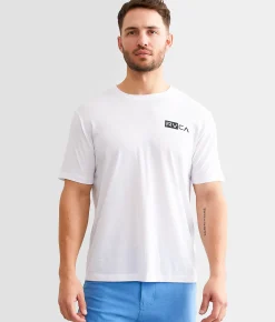 Graphic T-Shirts | RVCA Contrast Sport T-Shirt White