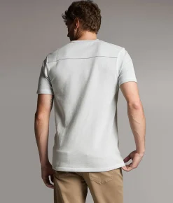 Tops | BKE Contrast Stitch Henley Slate