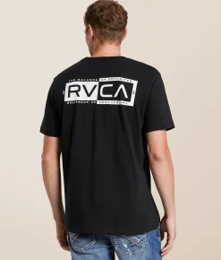RVCA Contrast T-Shirt Black Clearance