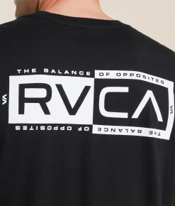 RVCA Contrast T-Shirt Black Clearance