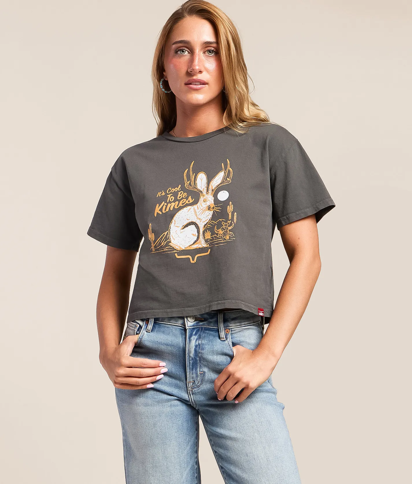 Tops | Kimes Ranch Cool Jack Cropped T-Shirt Pepper