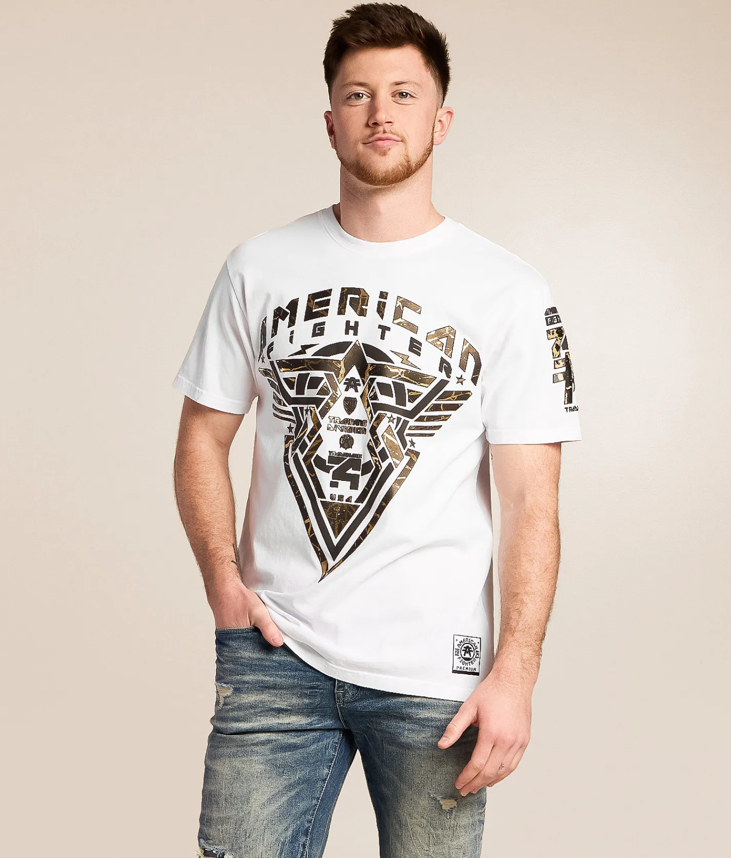 Tops|Graphic T-Shirts | American Fighter Cool Springs T-Shirt White