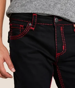 Affliction Cooper Relaxed Straight Stretch Jean Black Hot