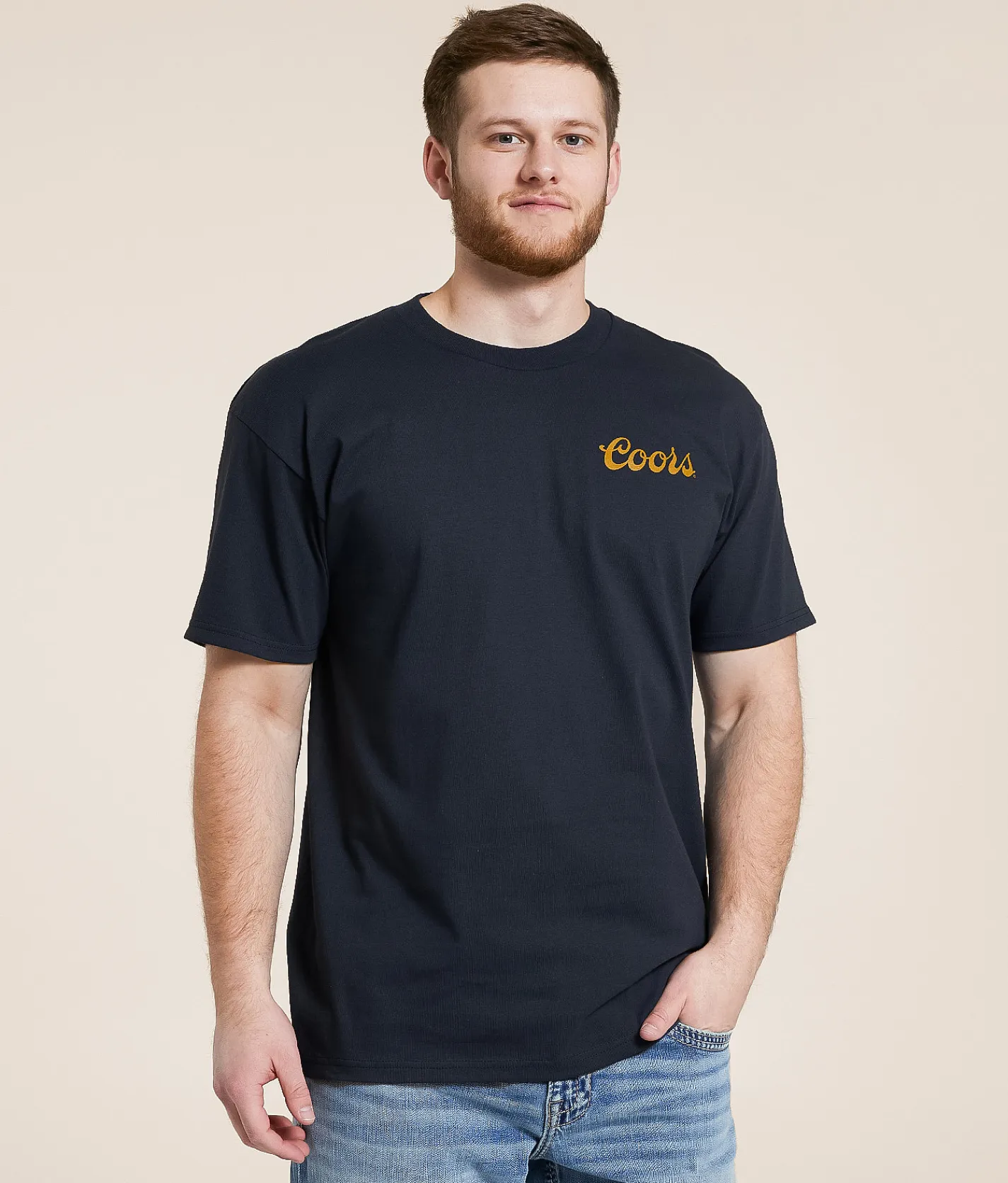 Graphic T-Shirts | tee luv Coors Badge T-Shirt Navy